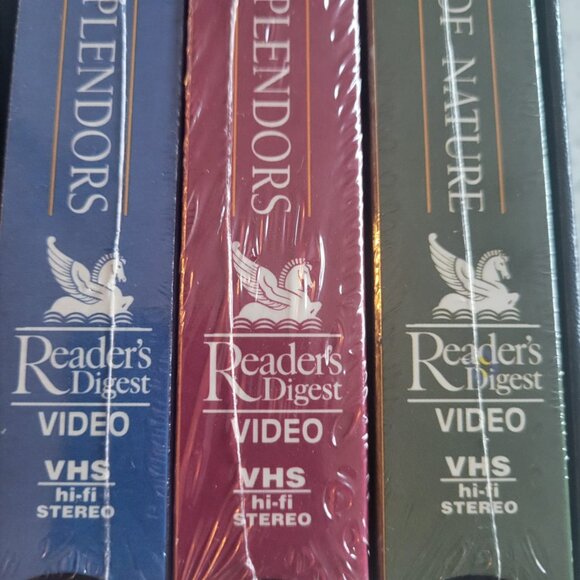 Reader's Digest Great Splendors Of The World. Set of 3 VHS . NEW. sealed - Picture 1 of 8